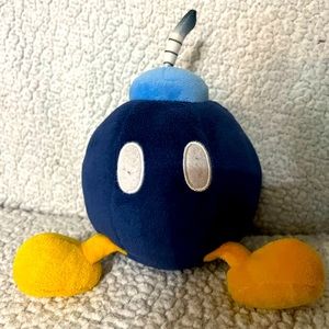 Super Mario Bob-Omb Bomb Plush Stuffed Animal Little Buddy 6" - Nintendo 2017